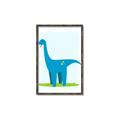 Picture of Blue  Brachiosaurus _GroupedProduct_Rectangle_Portrait_Mini_ _GroupedProduct_Rectangle_Portrait_Canvas_Framed_