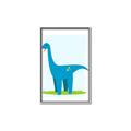 Picture of Blue  Brachiosaurus _GroupedProduct_Rectangle_Portrait_Mini_ _GroupedProduct_Rectangle_Portrait_Canvas_Framed_
