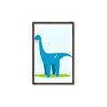 Picture of Blue  Brachiosaurus _GroupedProduct_Rectangle_Portrait_Mini_ _GroupedProduct_Rectangle_Portrait_Canvas_Framed_