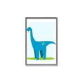 Picture of Blue  Brachiosaurus _GroupedProduct_Rectangle_Portrait_Mini_ _GroupedProduct_Rectangle_Portrait_Canvas_Framed_