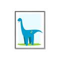 Picture of Blue  Brachiosaurus _GroupedProduct_Rectangle_Portrait_Mini_ _GroupedProduct_Rectangle_Portrait_Canvas_Framed_
