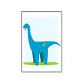 Picture of Blue  Brachiosaurus _GroupedProduct_Rectangle_Portrait_Mini_ _GroupedProduct_Rectangle_Portrait_Canvas_Framed_
