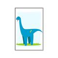 Picture of Blue  Brachiosaurus _GroupedProduct_Rectangle_Portrait_Mini_ _GroupedProduct_Rectangle_Portrait_Canvas_Framed_