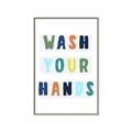 Picture of Brush your teeth multi Colour I _GroupedProduct_Rectangle_Portrait_Mini_ _GroupedProduct_Rectangle_Portrait_Canvas_Framed_
