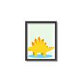 Picture of Yellow Stegosaurus _GroupedProduct_Rectangle_Portrait_Mini_ _GroupedProduct_Rectangle_Portrait_Canvas_Framed_