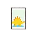 Picture of Yellow Stegosaurus _GroupedProduct_Rectangle_Portrait_Mini_ _GroupedProduct_Rectangle_Portrait_Canvas_Framed_