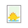 Picture of Yellow Stegosaurus _GroupedProduct_Rectangle_Portrait_Mini_ _GroupedProduct_Rectangle_Portrait_Canvas_Framed_