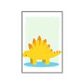 Picture of Yellow Stegosaurus _GroupedProduct_Rectangle_Portrait_Mini_ _GroupedProduct_Rectangle_Portrait_Canvas_Framed_