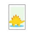Picture of Yellow Stegosaurus _GroupedProduct_Rectangle_Portrait_Mini_ _GroupedProduct_Rectangle_Portrait_Canvas_Framed_