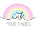Picture of Wash your hands pastel  _GroupedProduct_Rectangle_Landscape_Mini_ _GroupedProduct_Rectangle_Landscape_Unframed_Print_Only_