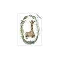 Picture of Palm Wreath Giraffe _GroupedProduct_Rectangle_Portrait_Mini_ _GroupedProduct_Rectangle_Portrait_Unframed_Print_Only_