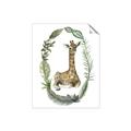 Picture of Palm Wreath Giraffe _GroupedProduct_Rectangle_Portrait_Mini_ _GroupedProduct_Rectangle_Portrait_Unframed_Print_Only_