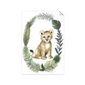 Picture of Palm Wreath Cub _GroupedProduct_Rectangle_Portrait_Mini_ _GroupedProduct_Rectangle_Portrait_Unframed_Print_Only_