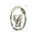 Picture of Elephant Palm Wreath _GroupedProduct_Rectangle_Portrait_Mini_ _GroupedProduct_Rectangle_Portrait_Unframed_Print_Only_