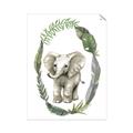 Picture of Elephant Palm Wreath _GroupedProduct_Rectangle_Portrait_Mini_ _GroupedProduct_Rectangle_Portrait_Unframed_Print_Only_