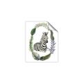 Picture of Palm Wreath Zebra _GroupedProduct_Rectangle_Portrait_Mini_ _GroupedProduct_Rectangle_Portrait_Unframed_Print_Only_