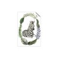 Picture of Palm Wreath Zebra _GroupedProduct_Rectangle_Portrait_Mini_ _GroupedProduct_Rectangle_Portrait_Unframed_Print_Only_