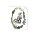 Picture of Palm Wreath Zebra _GroupedProduct_Rectangle_Portrait_Mini_ _GroupedProduct_Rectangle_Portrait_Unframed_Print_Only_