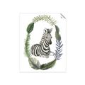 Picture of Palm Wreath Zebra _GroupedProduct_Rectangle_Portrait_Mini_ _GroupedProduct_Rectangle_Portrait_Unframed_Print_Only_