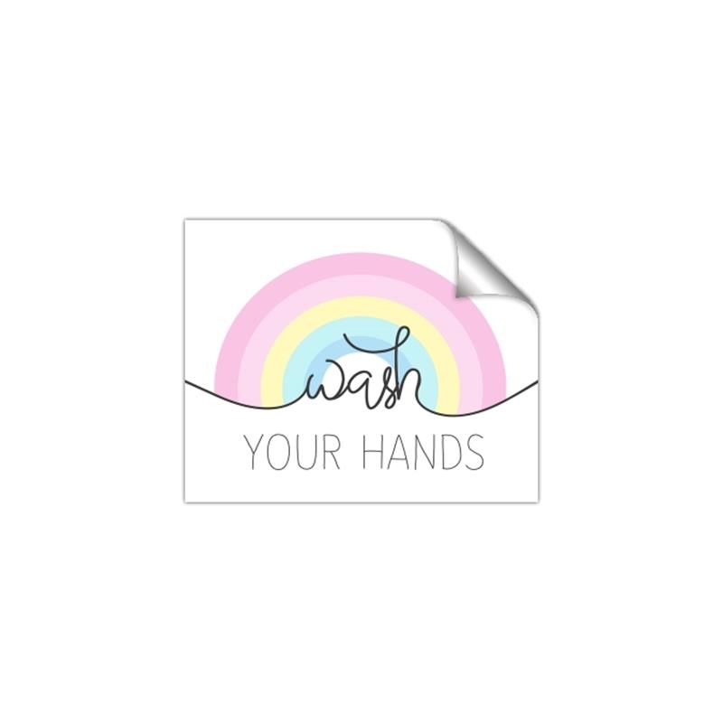 Picture of Wash your hands pastel  _GroupedProduct_Rectangle_Landscape_Mini_ _GroupedProduct_Rectangle_Landscape_Unframed_Print_Only_