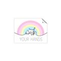 Picture of Wash your hands pastel  _GroupedProduct_Rectangle_Landscape_Mini_ _GroupedProduct_Rectangle_Landscape_Unframed_Print_Only_