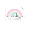 Picture of Wash your hands pastel  _GroupedProduct_Rectangle_Landscape_Mini_ _GroupedProduct_Rectangle_Landscape_Unframed_Print_Only_