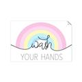 Picture of Wash your hands pastel  _GroupedProduct_Rectangle_Landscape_Mini_ _GroupedProduct_Rectangle_Landscape_Unframed_Print_Only_