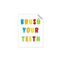 Picture of Brush your teeth multi Colour I _GroupedProduct_Rectangle_Portrait_Mini_ _GroupedProduct_Rectangle_Portrait_Unframed_Print_Only_