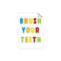 Picture of Brush your teeth multi Colour I _GroupedProduct_Rectangle_Portrait_Mini_ _GroupedProduct_Rectangle_Portrait_Unframed_Print_Only_