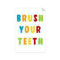 Picture of Brush your teeth multi Colour I _GroupedProduct_Rectangle_Portrait_Mini_ _GroupedProduct_Rectangle_Portrait_Unframed_Print_Only_