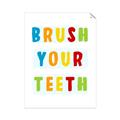 Picture of Brush your teeth multi Colour I _GroupedProduct_Rectangle_Portrait_Mini_ _GroupedProduct_Rectangle_Portrait_Unframed_Print_Only_
