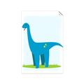 Picture of Blue  Brachiosaurus _GroupedProduct_Rectangle_Portrait_Mini_ _GroupedProduct_Rectangle_Portrait_Unframed_Print_Only_