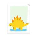 Picture of Yellow Stegosaurus _GroupedProduct_Rectangle_Portrait_Mini_ _GroupedProduct_Rectangle_Portrait_Unframed_Print_Only_