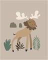 Picture of Moose in the woods _GroupedProduct_Rectangle_Portrait_Mini_ _GroupedProduct_Rectangle_Portrait_Unframed_Print_Only_