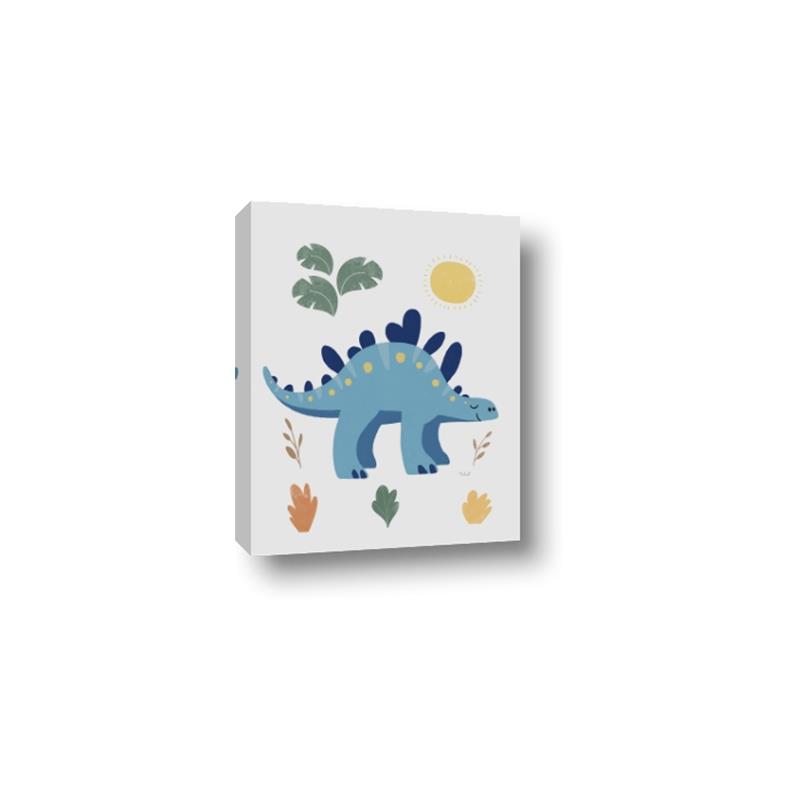 Picture of Blue Stegosaurus _GroupedProduct_Rectangle_Portrait_Mini_ _GroupedProduct_Rectangle_Portrait_Canvas_