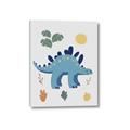 Picture of Blue Stegosaurus _GroupedProduct_Rectangle_Portrait_Mini_ _GroupedProduct_Rectangle_Portrait_Canvas_