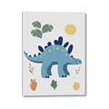 Picture of Blue Stegosaurus _GroupedProduct_Rectangle_Portrait_Mini_ _GroupedProduct_Rectangle_Portrait_Canvas_