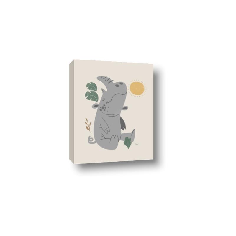 Picture of Sleepy Rhino _GroupedProduct_Rectangle_Portrait_Mini_ _GroupedProduct_Rectangle_Portrait_Canvas_