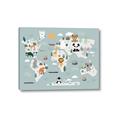 Picture of Animal Map  _GroupedProduct_Rectangle_Landscape_Mini_ _GroupedProduct_Rectangle_Landscape_Canvas_