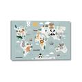 Picture of Animal Map  _GroupedProduct_Rectangle_Landscape_Mini_ _GroupedProduct_Rectangle_Landscape_Canvas_