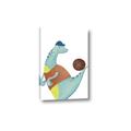 Picture of Dino Playing Basketball _GroupedProduct_Rectangle_Portrait_Mini_ _GroupedProduct_Rectangle_Portrait_Canvas_