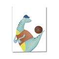 Picture of Dino Playing Basketball _GroupedProduct_Rectangle_Portrait_Mini_ _GroupedProduct_Rectangle_Portrait_Canvas_