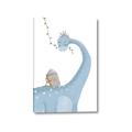 Picture of reading Brachiosaurus _GroupedProduct_Rectangle_Portrait_Mini_ _GroupedProduct_Rectangle_Portrait_Canvas_