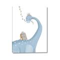 Picture of reading Brachiosaurus _GroupedProduct_Rectangle_Portrait_Mini_ _GroupedProduct_Rectangle_Portrait_Canvas_