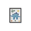 Picture of Blue Stegosaurus _GroupedProduct_Rectangle_Portrait_Mini_ _GroupedProduct_Rectangle_Portrait_Canvas_Framed_