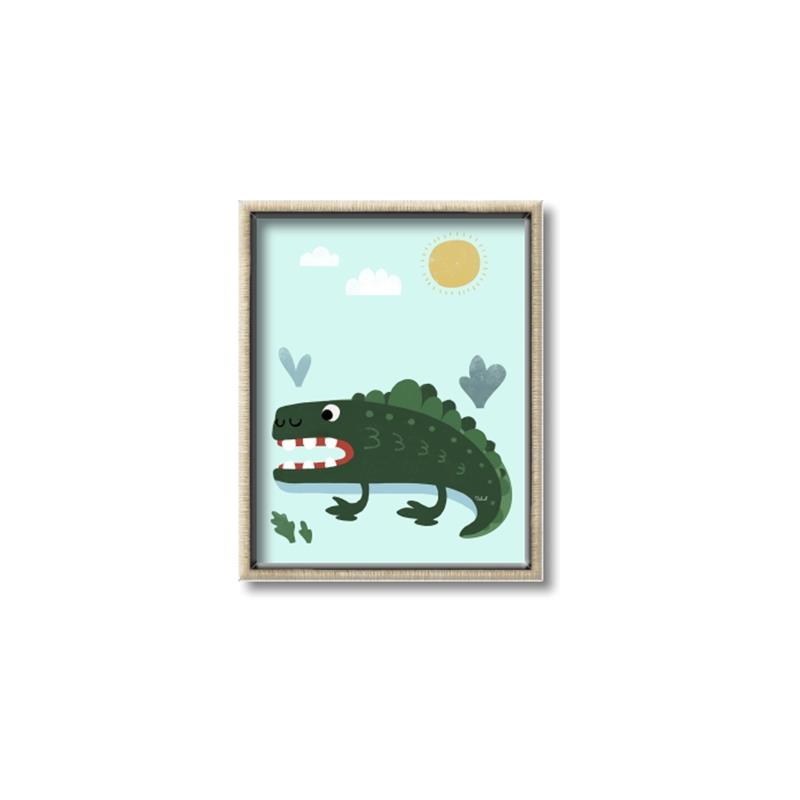 Picture of Chomping Croc _GroupedProduct_Rectangle_Portrait_Mini_ _GroupedProduct_Rectangle_Portrait_Canvas_Framed_