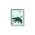Picture of Chomping Croc _GroupedProduct_Rectangle_Portrait_Mini_ _GroupedProduct_Rectangle_Portrait_Canvas_Framed_
