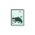 Picture of Chomping Croc _GroupedProduct_Rectangle_Portrait_Mini_ _GroupedProduct_Rectangle_Portrait_Canvas_Framed_