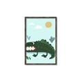 Picture of Chomping Croc _GroupedProduct_Rectangle_Portrait_Mini_ _GroupedProduct_Rectangle_Portrait_Canvas_Framed_