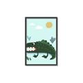 Picture of Chomping Croc _GroupedProduct_Rectangle_Portrait_Mini_ _GroupedProduct_Rectangle_Portrait_Canvas_Framed_